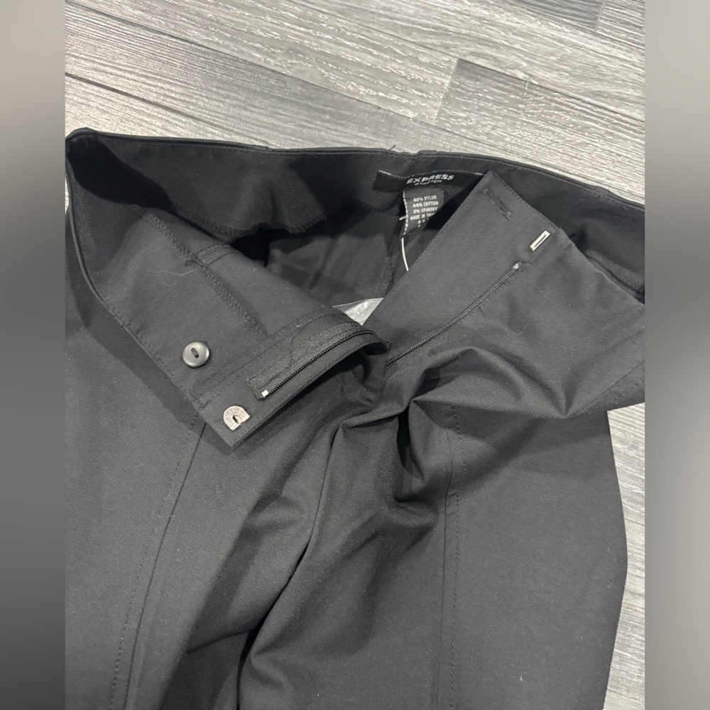 Express Slim leg Black Dress Pants Size:3/4 - Picture 2 of 5